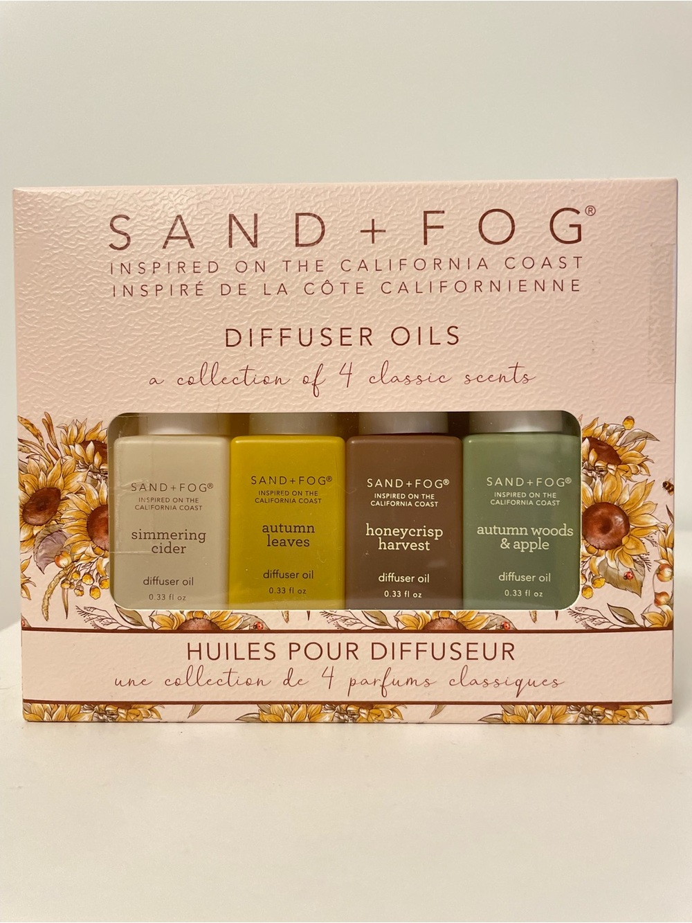 Autumn Diffuser Oils Collection - 4-Pack (Green, Yellow, Brown, Cream)